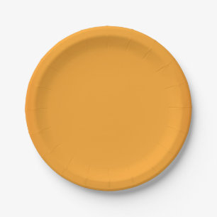 Modernes orange Gold kundengerecht Pappteller