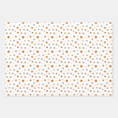 Modernes Orange Herbst Erntedank Pumpkin Muster Geschenkpapier Set (Vorderseite)