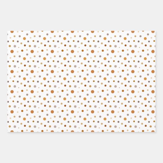 Modernes Orange Herbst Erntedank Pumpkin Muster Geschenkpapier Set (Vorderseite)