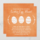 Modernes Orange Oaster Egg Party Einladung (Vorne/Hinten)