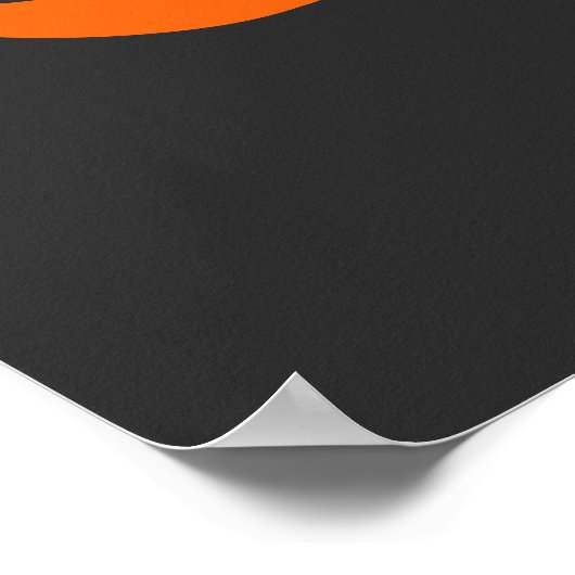 Modernes Orange Om Poster (Ecke)