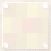 Modernes Orange Palette Muster Glasuntersetzer (Rückseite)