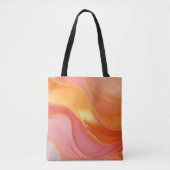 Modernes Orange Rosa und Gold- Tasche (Vorderseite)