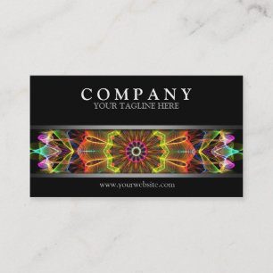 Modernes orange Starflower Visitenkarte