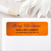 Modernes Orange Stilvolles Weihnachtsblatt (Insitu)