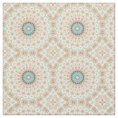 Modernes Orange- und Green-Mandala-Muster Stoff (Muster)