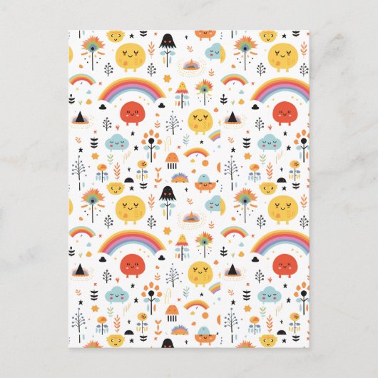 Modernes Orange- und Schwarzkürbisbohr Postkarte (Vorderseite)