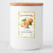 Modernes Orangecello kleines Flaschenetikett Lebensmitteletikett (Vorderseite)