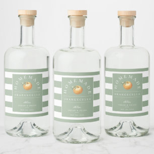 Modernes Orangecello Magazin Alkoholflaschenetikett