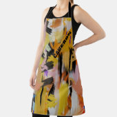 Modernes, orangefarbenes Abstraktes Bild Personali Schürze (InSitu)