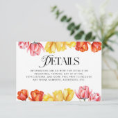 Modernes orangefarbenes Brautparty RSVP Karte (Stehend Vorderseite)