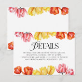 Modernes orangefarbenes Brautparty RSVP Karte (Vorne/Hinten)