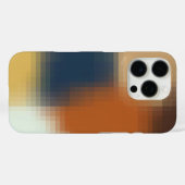 Modernes, orangefarbenes, gelbbeiges Muster Case-Mate iPhone Hülle (Rückseite (Horizontal))