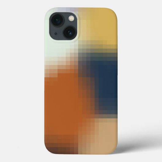 Modernes, orangefarbenes, gelbbeiges Muster Case-Mate iPhone Hülle (Rückseite)