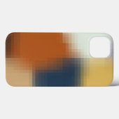 Modernes, orangefarbenes, gelbbeiges Muster Case-Mate iPhone Hülle (Rückseite (Horizontal))
