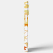 Modernes, orangefarbenes, individualisierbares Tre Case-Mate iPhone Hülle (Rückseite / Rechts)