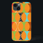 Modernes Orangefarbenes Muster iPad Air Hüllen Mit<br><div class="desc">Klopfen Sie. Wer ist da? Mitte Jahrhundert Modernes Orange Muster iPad Air Hüllen! Hey, mit einem Design dieses Retro, braucht man keine Stanzlinie. Dieses perfekte Mod-Muster zeichnet sich durch einen lebhaften, orangefarbenen Hintergrund und eine hübsch kitschige Form in Grün, Rot, Türkis, Schwarz & Weiß und Holzkorn aus. Die Form hat...</div>