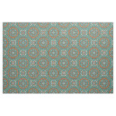 Modernes orangefarbenes türkisfarbenes Mosaikmuste Stoff (Fat Quarter (45,7 x 55,9 cm))