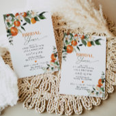 Modernes Orangen Zitrusfrüchte-Brautparty Einladung