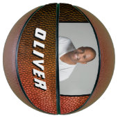 Modernes Orangenleder Foto Basketball (Vertikal)