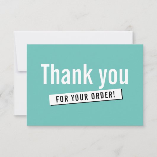 MODERNES ORDER INSERT Geschäft danke Ihnen minze g (Vorderseite)