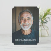 Modernes Order-Memorial-Programm Einladung (Stehend Vorderseite)