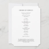 Modernes Order-Memorial-Programm Einladung (Rückseite)