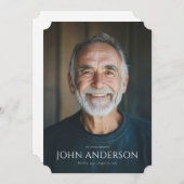 Modernes Order-Memorial-Programm Einladung (Vorne/Hinten)