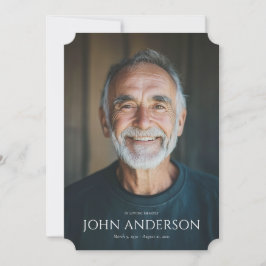 Modernes Order-Memorial-Programm Einladung