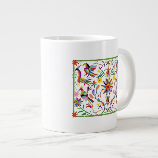 Modernes osmanisches Design II Jumbo-Tasse (Vorderseite Rechts)