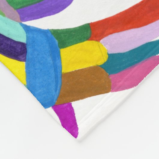 Modernes osmanisches Design III Fleecedecke (Ecke)