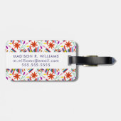 Modernes osmanisches Design III Gepäckanhänger (Rückseite horizontal)