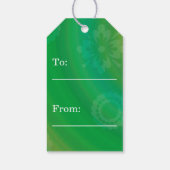 Modernes Ostereier Retro Papier Art Geschenkanhänger (Rückseite)