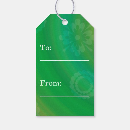 Modernes Ostereier Retro Papier Art Geschenkanhänger (Rückseite)