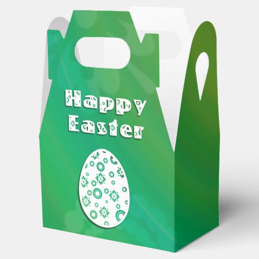 Modernes Ostereier Retro Papier Art Geschenkschachtel (Geöffnet)