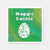 Modernes Ostereier Retro Papier Art Serviette (Vorderseite)