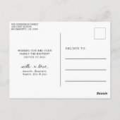 Modernes Ostergruss-Foto Postkarte (Rückseite)