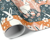 Modernes Osterhaus Geschenkpapier (Rolleneckpunkt)