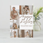 Modernes Ostern, 5-Foto-Kollektion Feiertagskarte (Stehend Vorderseite)