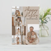 Modernes Ostern, 5-Foto-Kollektion Feiertagskarte (Stehend Vorderseite)