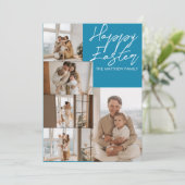 Modernes Ostern, 5-Foto-Kollektion Feiertagskarte (Stehend Vorderseite)