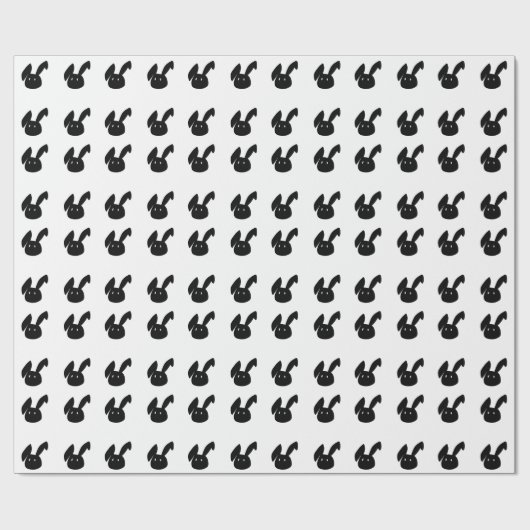 Modernes Ostern Schwarz-Weiß-Sonnenmuster Geschenkpapier (Flach)