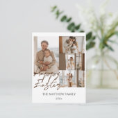 Modernes Ostern, Vierer-Foto-Kollektion Feiertagspostkarte (Stehend Vorderseite)