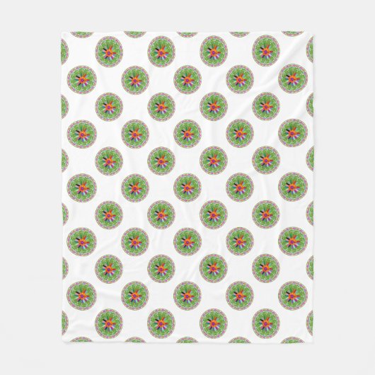 Modernes Otomi-Design Fleecedecke (Vorderseite)