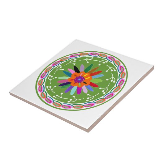 Modernes Otomi-Design Fliese (Seite)