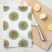 Modernes Otomi-Design Geschirrtuch (Viertel Falte)