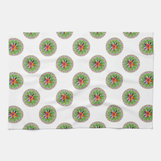 Modernes Otomi-Design Geschirrtuch (Horizontal)