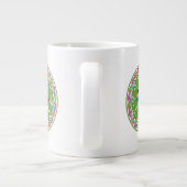 Modernes Otomi-Design Jumbo-Tasse (Rückseite)