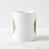 Modernes Otomi-Design Jumbo-Tasse (Vorderseite)