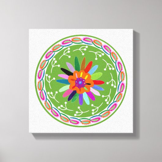 Modernes Otomi-Design Leinwanddruck (Vorderseite)